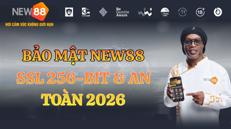 bảo mật NEW88 SSL 256-bit an toàn